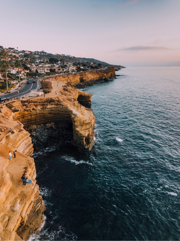 Startup Law Firm shows an ocean view with a cliff